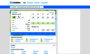 gismeteo orai vilniuje